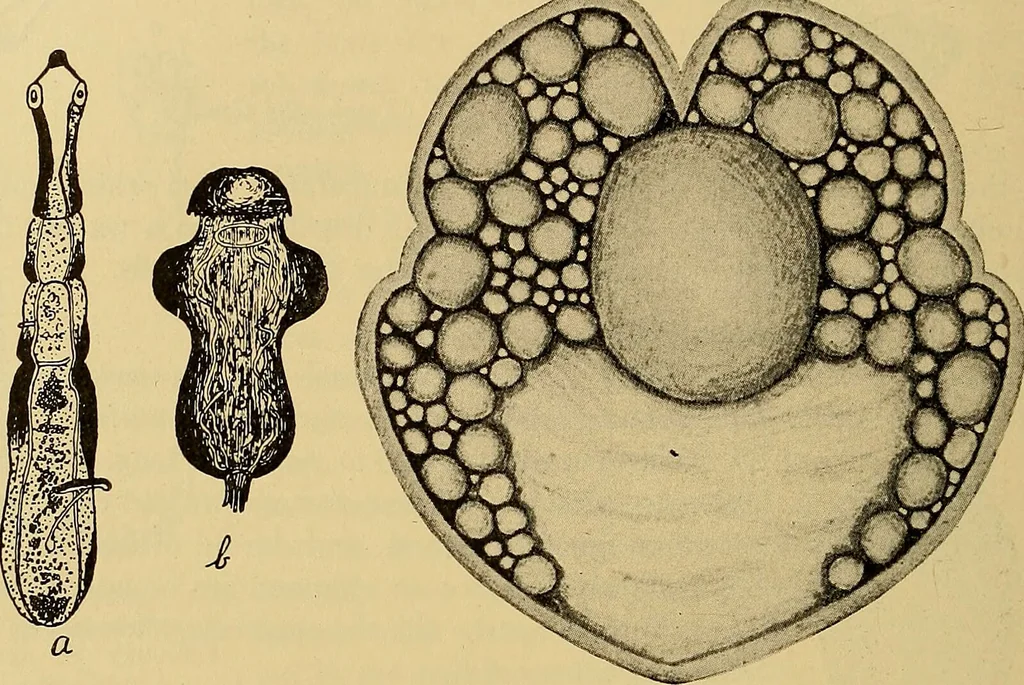 An illustration from Diagnostic methods, chemical, bacteriological and microscopical : a text-book for students and practitioners / by Ralph W. Webster ; with 37 colored plates and 164 other illustrations., 1909, leaf 184