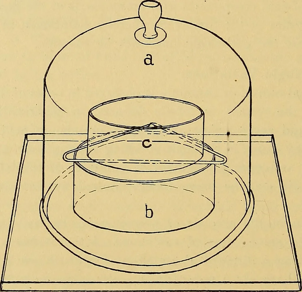 An illustration from Diagnostic methods, chemical, bacteriological and microscopical : a text-book for students and practitioners / by Ralph W. Webster ; with 37 colored plates and 164 other illustrations., 1909, leaf 268