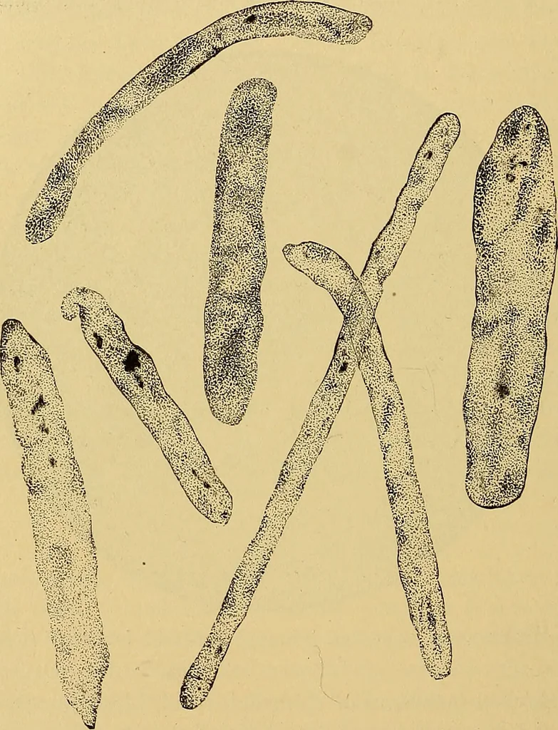 An illustration from Diagnostic methods, chemical, bacteriological and microscopical : a text-book for students and practitioners / by Ralph W. Webster ; with 37 colored plates and 164 other illustrations., 1909, leaf 400