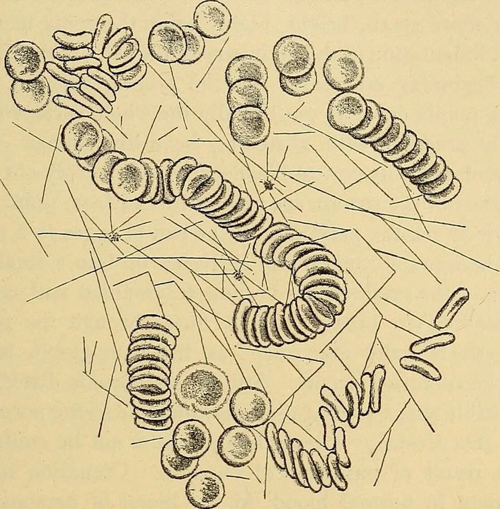 An illustration from Diagnostic methods, chemical, bacteriological and microscopical : a text-book for students and practitioners / by Ralph W. Webster ; with 37 colored plates and 164 other illustrations., 1909, leaf 529