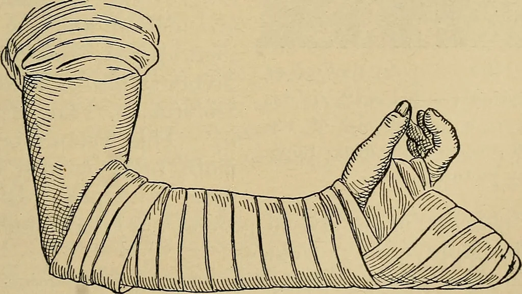 An illustration from Atlas and epitome of traumatic fractures and dislocations / by H. Helferich ; auth. tr. from the German, ed. by Joseph C. Bloodgood., 1902, leaf 327