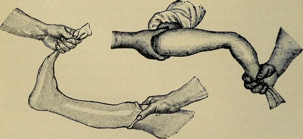 An illustration from Atlas and epitome of traumatic fractures and dislocations / by H. Helferich ; auth. tr. from the German, ed. by Joseph C. Bloodgood., 1902, leaf 92