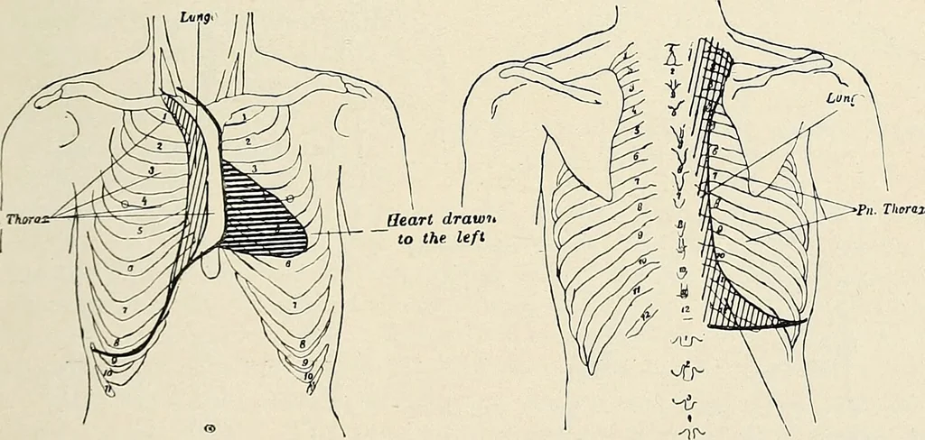 An illustration from Surgery of the lung / by C. Garrè and H. Quincke., 1913, leaf 159