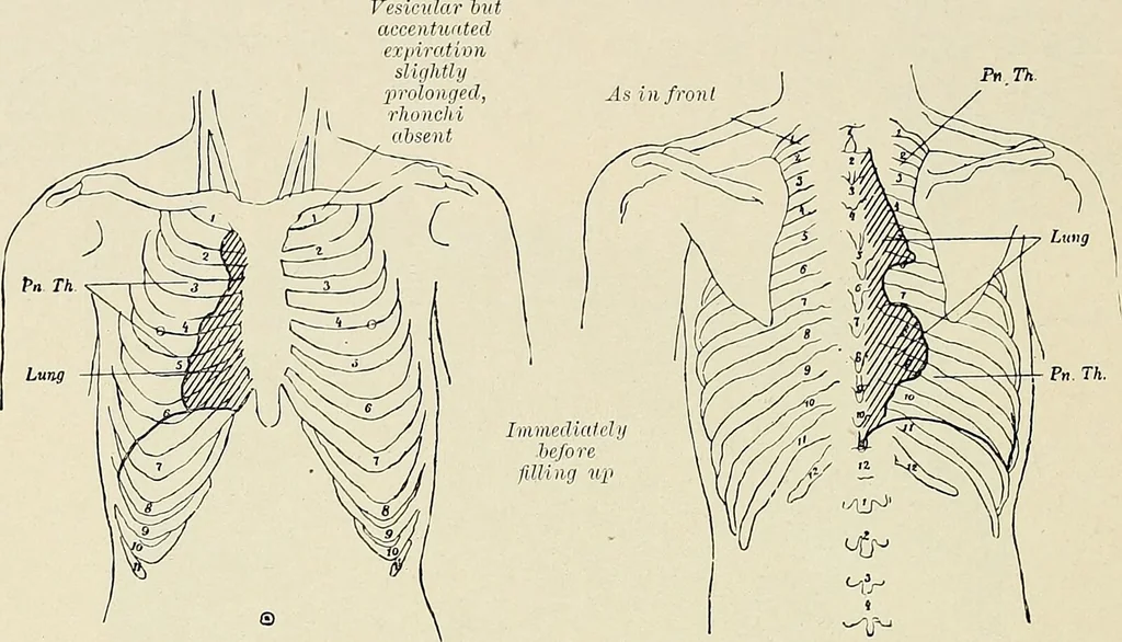 An illustration from Surgery of the lung / by C. Garrè and H. Quincke., 1913, leaf 160