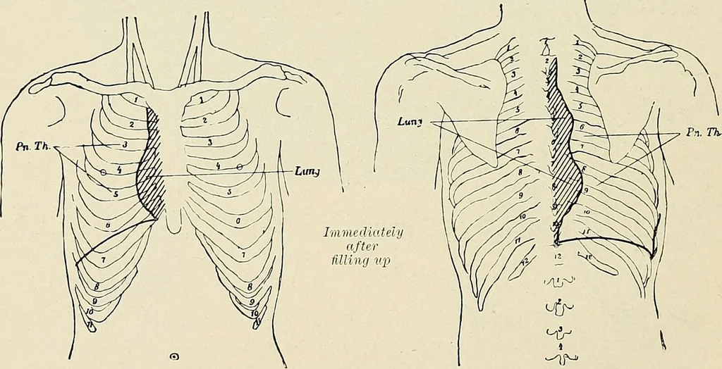 An illustration from Surgery of the lung / by C. Garrè and H. Quincke., 1913, leaf 160