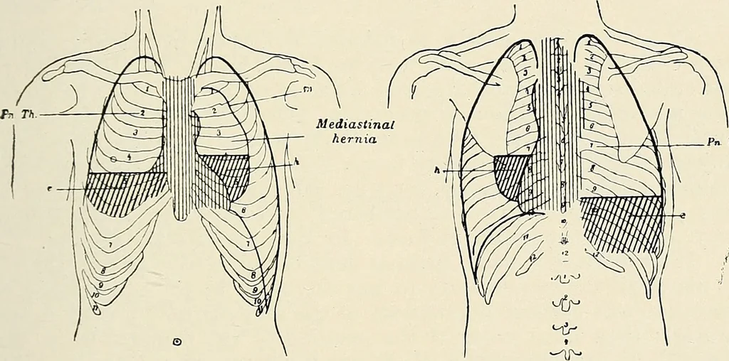 An illustration from Surgery of the lung / by C. Garrè and H. Quincke., 1913, leaf 163
