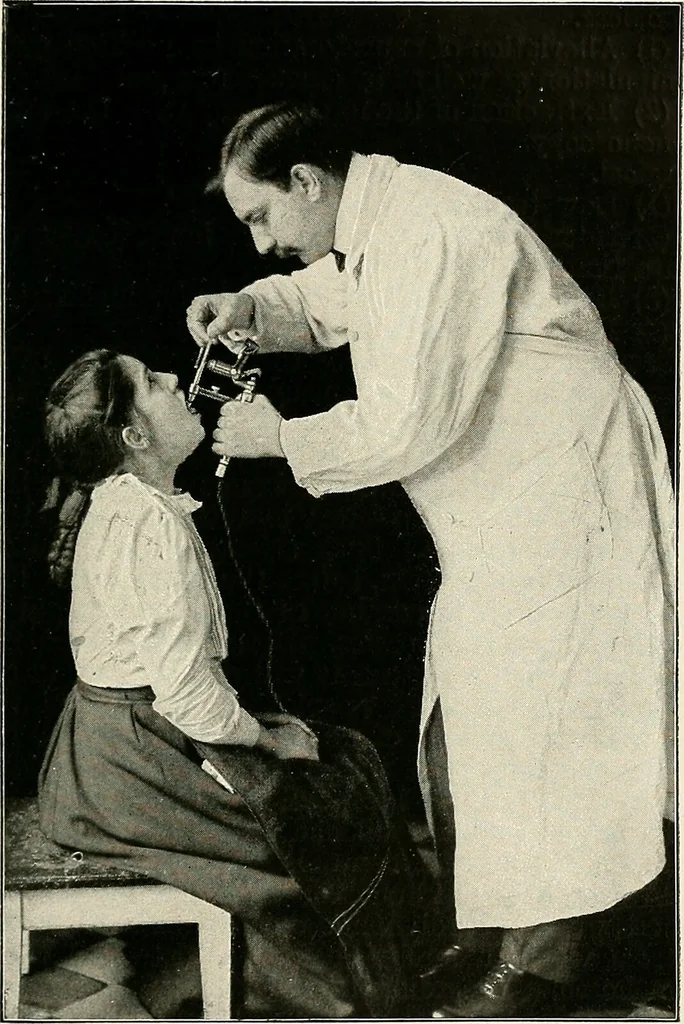 An illustration from Surgery of the lung / by C. Garrè and H. Quincke., 1913, leaf 239