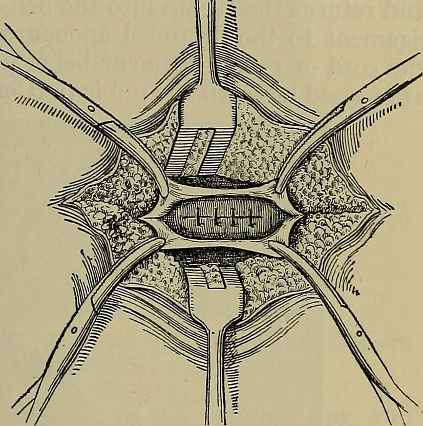 An illustration from Modern surgery, general and operative / by John Chalmers DaCosta., 1914, leaf 1195