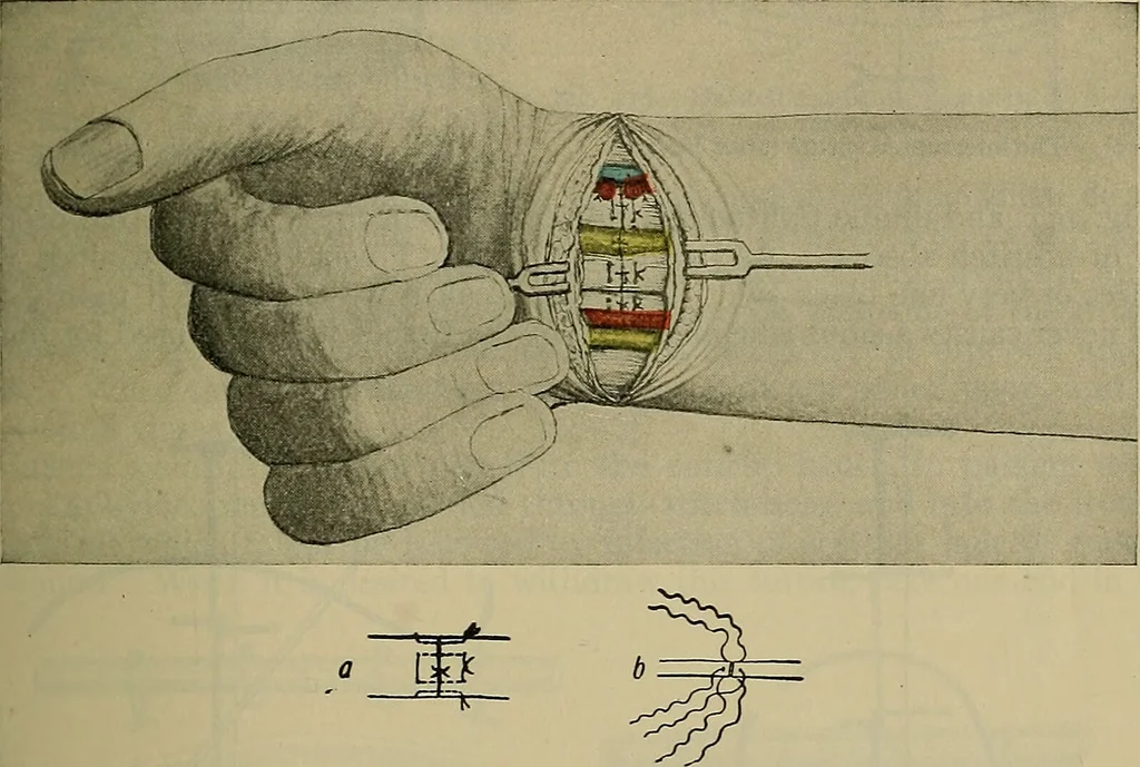 An illustration from Modern surgery, general and operative / by John Chalmers DaCosta., 1914, leaf 271