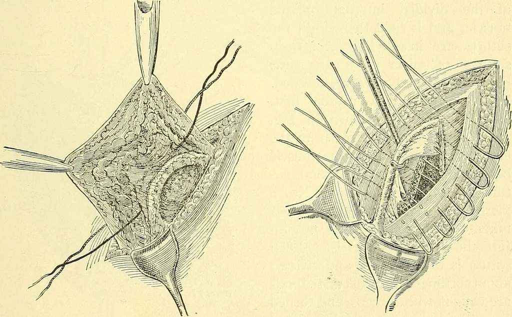 An illustration from Modern surgery, general and operative / by John Chalmers Da Costa., 1907, leaf 1007