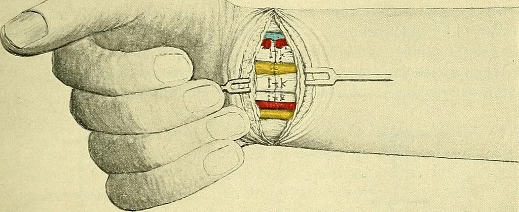 An illustration from Modern surgery, general and operative / by John Chalmers Da Costa., 1907, leaf 253
