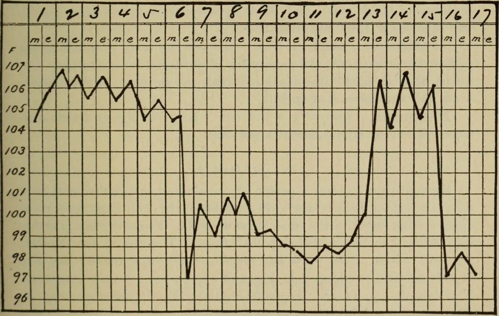 An illustration from The diagnostics of internal medicine : a clinical treatise upon the recognised principles of medical diagnosis, prepared for the use of students and practitioners of medicine / by Glentworth Reeve Butler ... ; with five coloured plates and two hundred and seventy-two illustrations and charts in the text., 1909, leaf 795