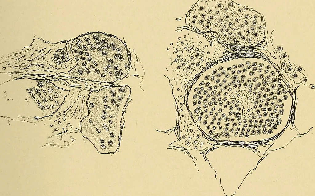 An illustration from A text-book of pathology for students of medicine / by J. George Adami and John McCrae ; illustrated with 304 engravings and 11 colored plates., 1912, leaf 239
