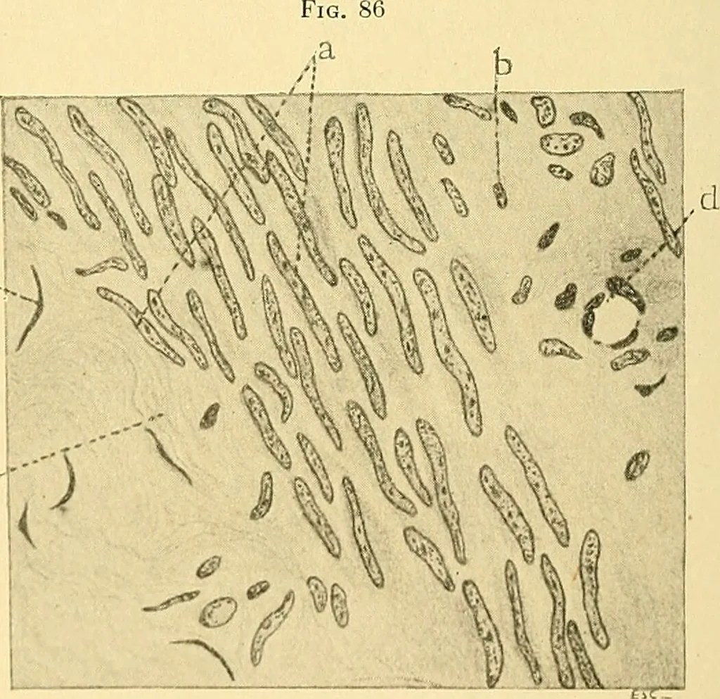 An illustration from A text-book of pathology for students of medicine / by J. George Adami and John McCrae ; illustrated with 304 engravings and 11 colored plates., 1912, leaf 254