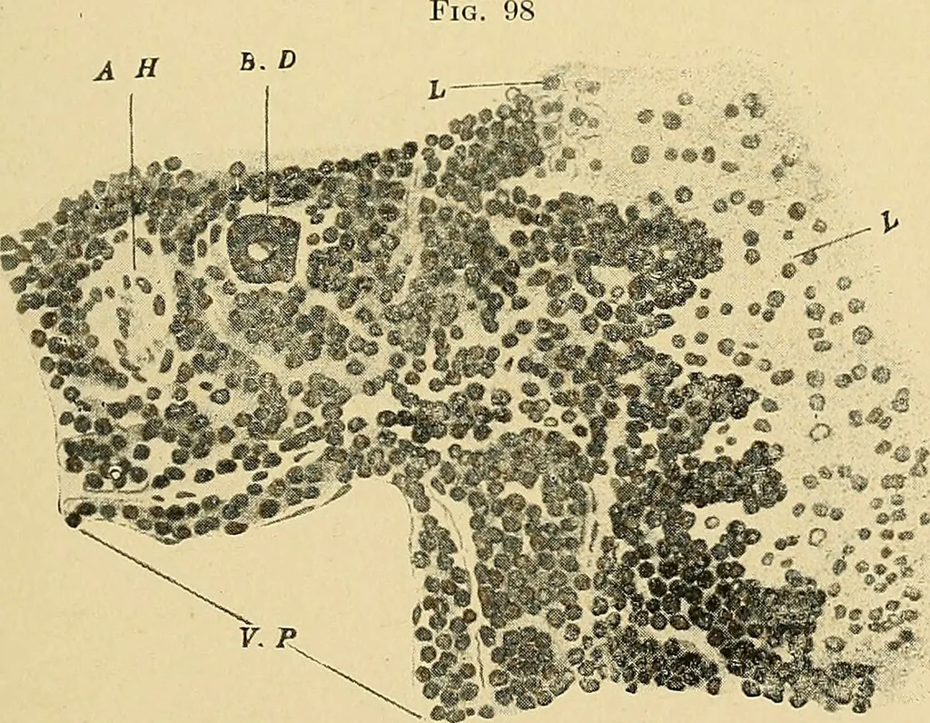 An illustration from A text-book of pathology for students of medicine / by J. George Adami and John McCrae ; illustrated with 304 engravings and 11 colored plates., 1912, leaf 265
