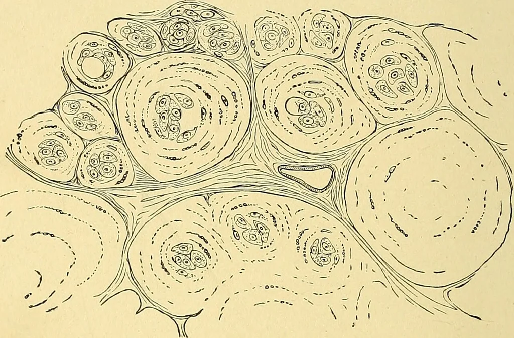 An illustration from A text-book of pathology for students of medicine / by J. George Adami and John McCrae ; illustrated with 304 engravings and 11 colored plates., 1912, leaf 288