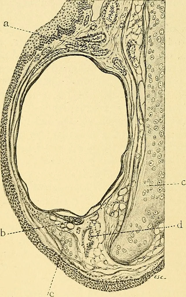 An illustration from A text-book of pathology for students of medicine / by J. George Adami and John McCrae ; illustrated with 304 engravings and 11 colored plates., 1912, leaf 302