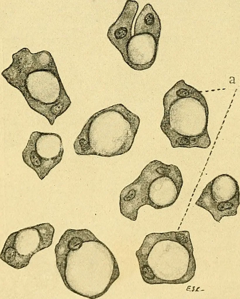 An illustration from A text-book of pathology for students of medicine / by J. George Adami and John McCrae ; illustrated with 304 engravings and 11 colored plates., 1912, leaf 608