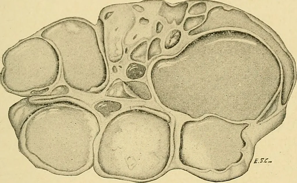 An illustration from A text-book of pathology for students of medicine / by J. George Adami and John McCrae ; illustrated with 304 engravings and 11 colored plates., 1912, leaf 681