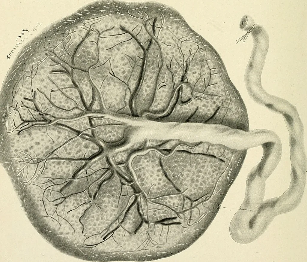 An illustration from Obstetrics : a text-book for the use of students and practitioners / by J. Whitridge Williams ... with eight coloured plates and six hundred and thirty illustrations in the text., 1903, leaf 160