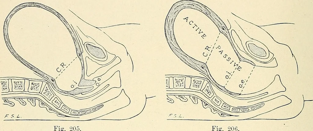 An illustration from Obstetrics : a text-book for the use of students and practitioners / by J. Whitridge Williams ... with eight coloured plates and six hundred and thirty illustrations in the text., 1903, leaf 258
