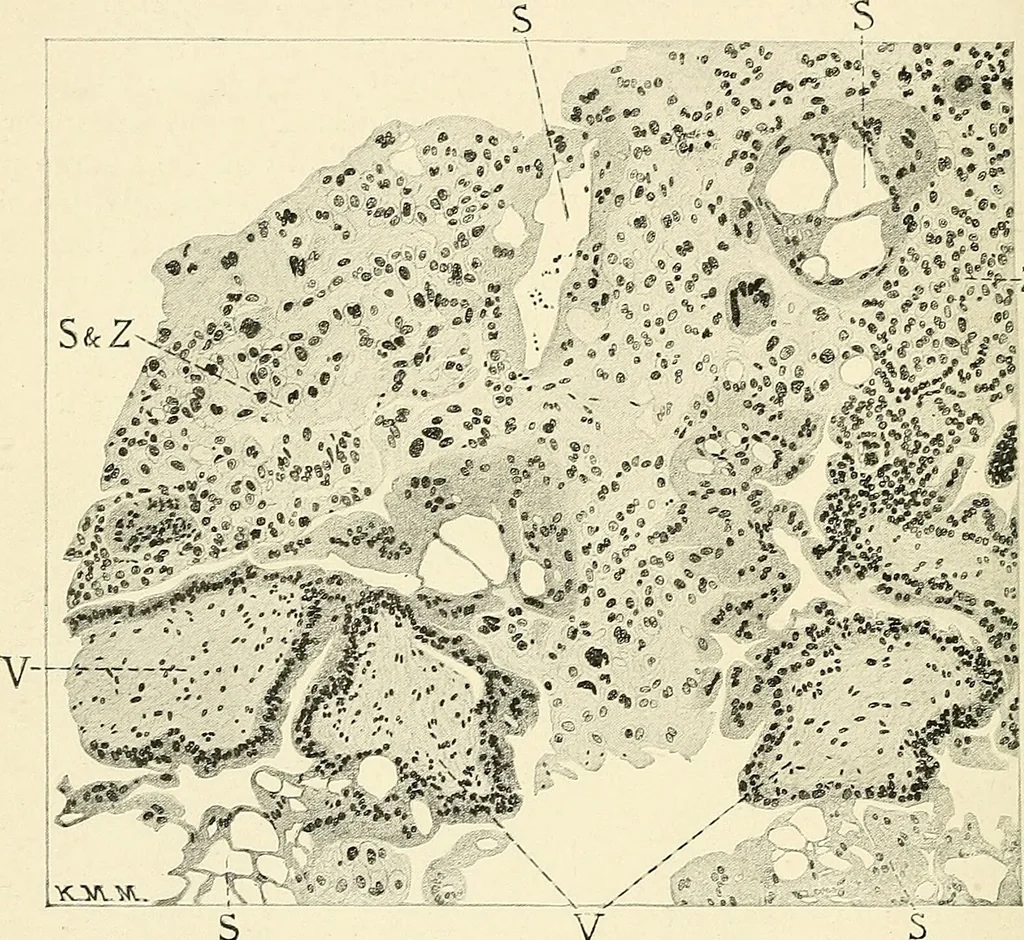 An illustration from Obstetrics : a text-book for the use of students and practitioners / by J. Whitridge Williams ... with eight coloured plates and six hundred and thirty illustrations in the text., 1903, leaf 538