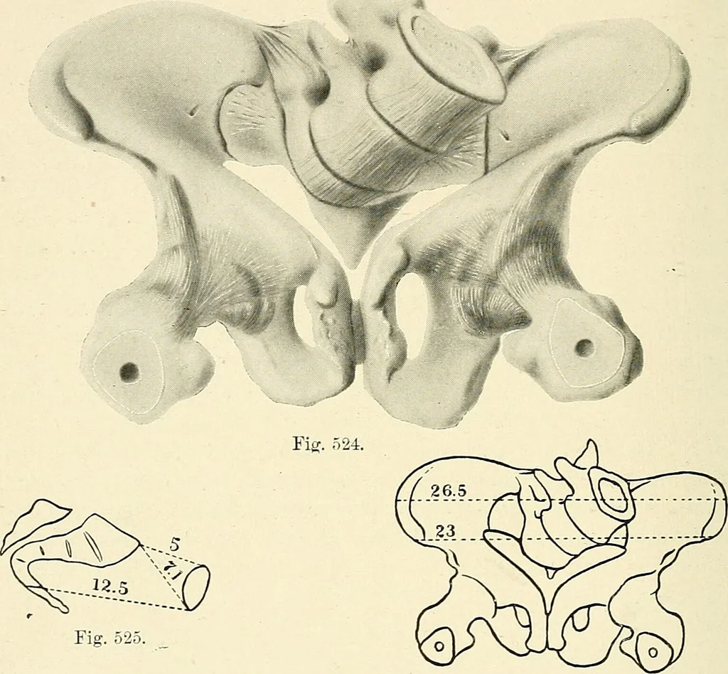 An illustration from Obstetrics : a text-book for the use of students and practitioners / by J. Whitridge Williams ... with eight coloured plates and six hundred and thirty illustrations in the text., 1903, leaf 666