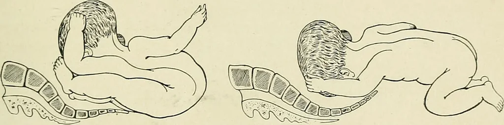 An illustration from Obstetrics : a text-book for the use of students and practitioners / by J. Whitridge Williams ... with eight coloured plates and six hundred and thirty illustrations in the text., 1903, leaf 745