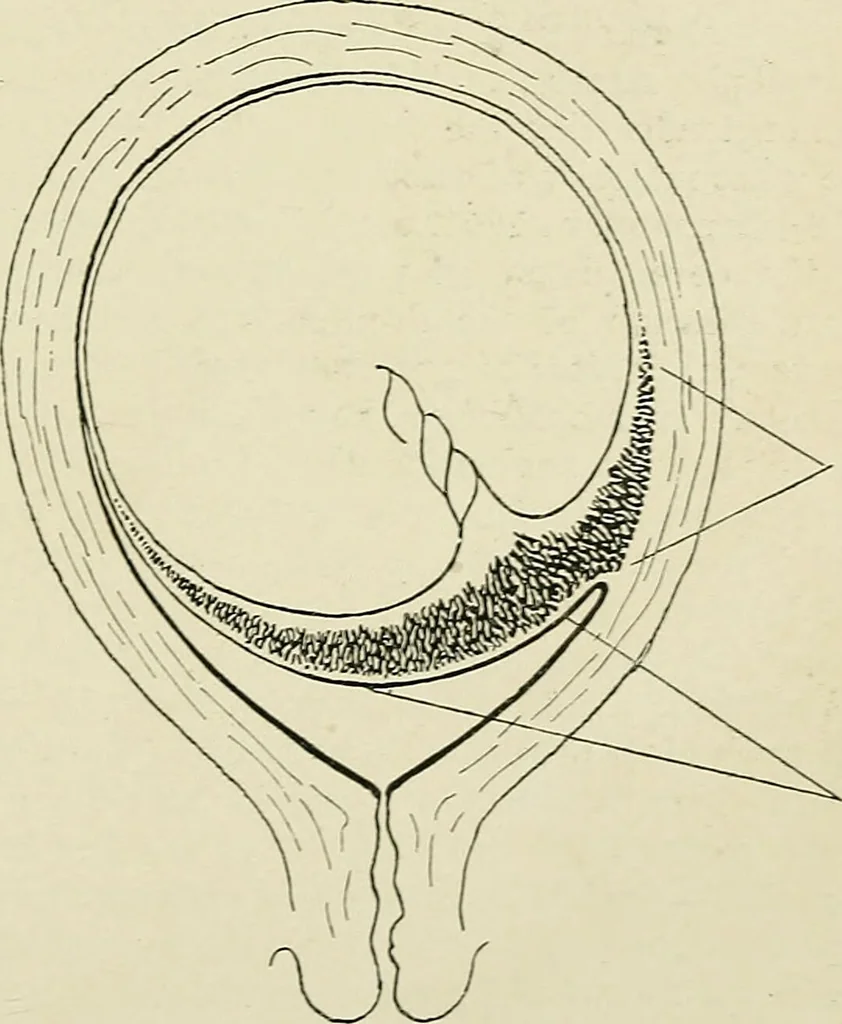 An illustration from Obstetrics : a text-book for the use of students and practitioners / by J. Whitridge Williams ... with eight coloured plates and six hundred and thirty illustrations in the text., 1903, leaf 775
