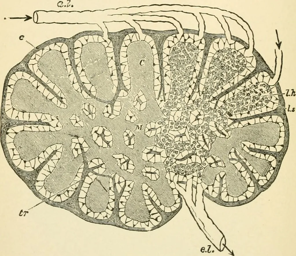 An illustration from Human physiology : prepared with special reference to students of medicine / by Joseph Howard Raymond., 1901, leaf 330
