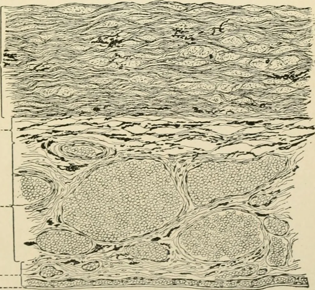 An illustration from Human physiology : prepared with special reference to students of medicine / by Joseph Howard Raymond., 1901, leaf 543
