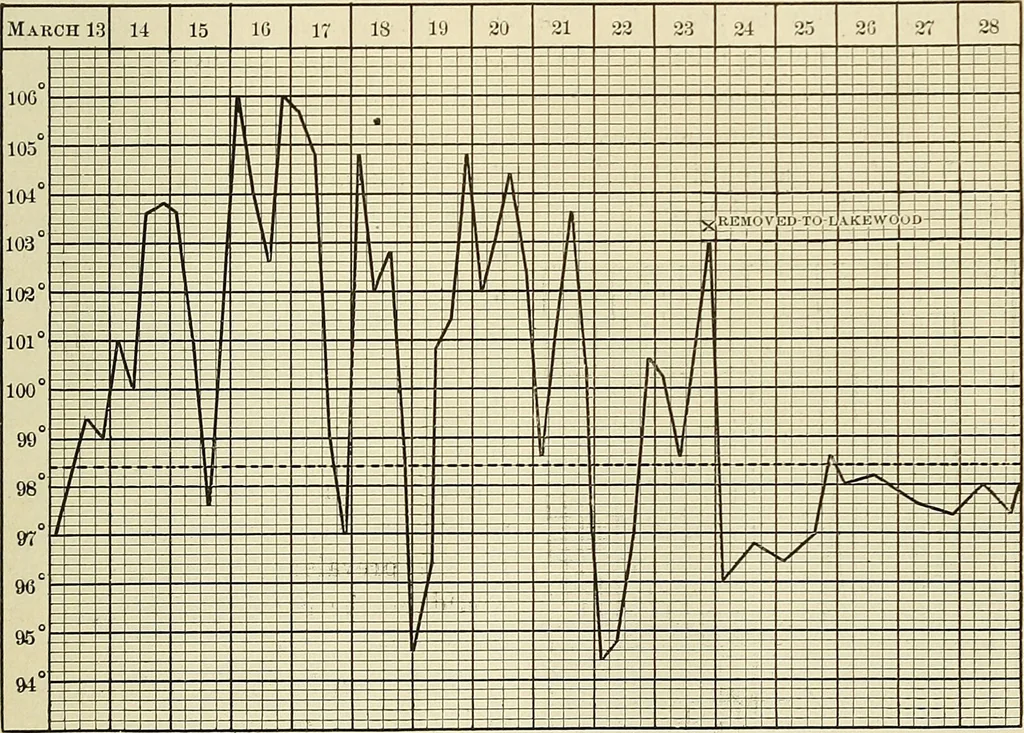 An illustration from The diseases of infancy and childhood : for the use of students and practitioners of medicine / by L. Emmett Holt and John Howland., 1911, leaf 1133