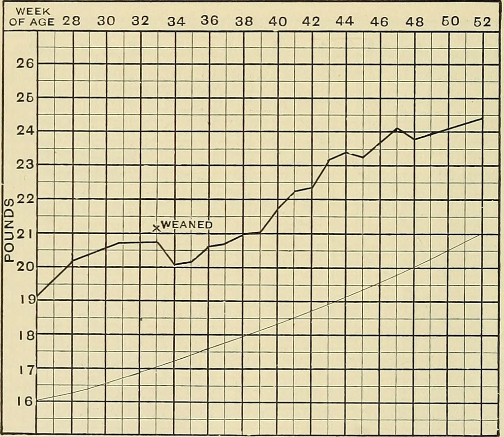 An illustration from The diseases of infancy and childhood : for the use of students and practitioners of medicine / by L. Emmett Holt and John Howland., 1911, leaf 206