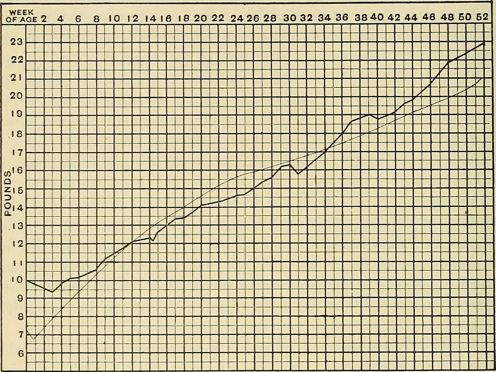 An illustration from The diseases of infancy and childhood : for the use of students and practitioners of medicine / by L. Emmett Holt and John Howland., 1911, leaf 222