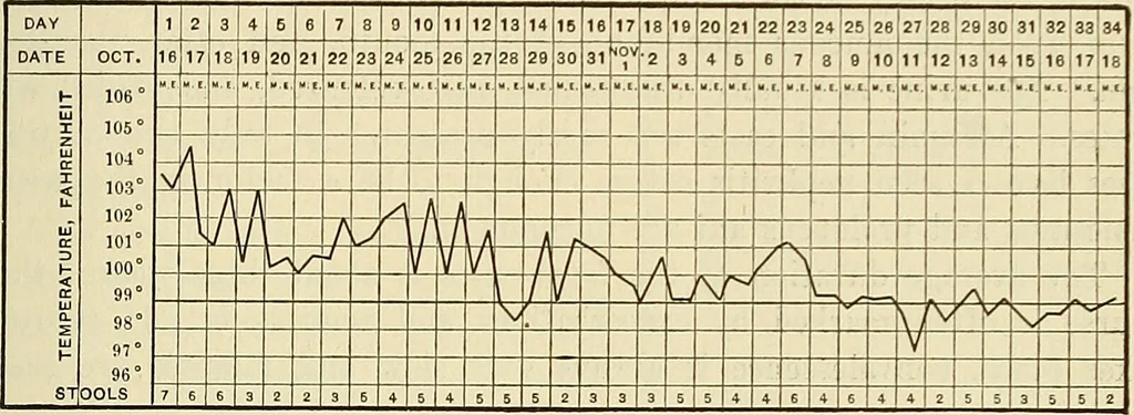 An illustration from The diseases of infancy and childhood : for the use of students and practitioners of medicine / by L. Emmett Holt and John Howland., 1911, leaf 421