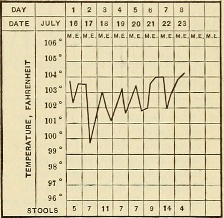An illustration from The diseases of infancy and childhood : for the use of students and practitioners of medicine / by L. Emmett Holt and John Howland., 1911, leaf 423