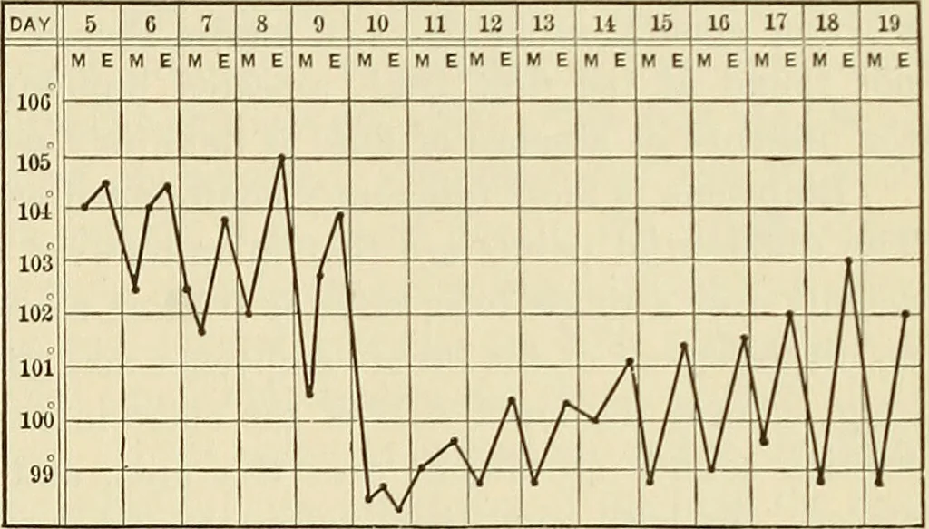 An illustration from The diseases of infancy and childhood : for the use of students and practitioners of medicine / by L. Emmett Holt and John Howland., 1911, leaf 607