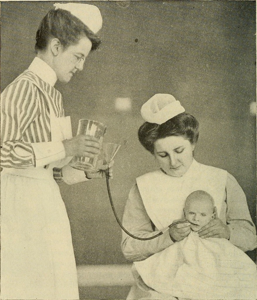 An illustration from The diseases of infancy and childhood : for the use of students and practitioners of medicine / by L. Emmett Holt and John Howland., 1911, leaf 88