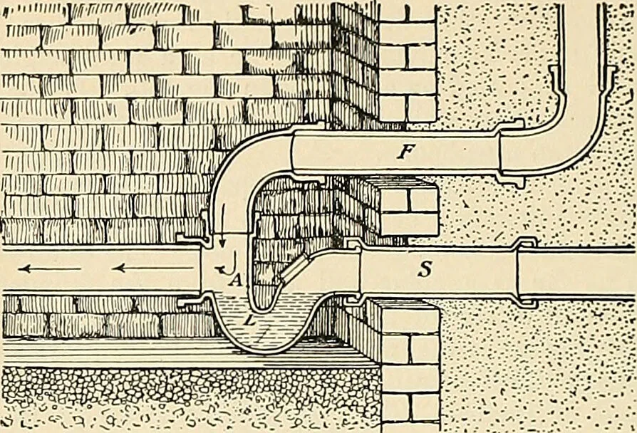 An illustration from A manual of practical hygiene for students, physicians, and health officers / By Charles Harrington., 1914, leaf 570