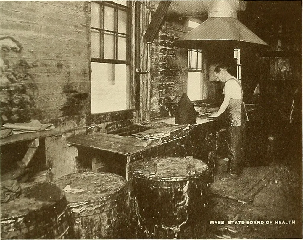 An illustration from A manual of practical hygiene for students, physicians, and health officers / By Charles Harrington., 1914, leaf 711
