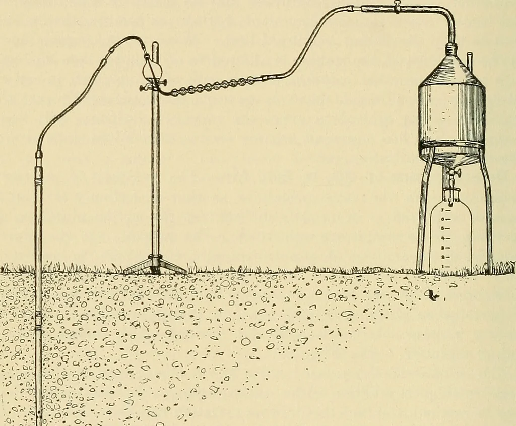 An illustration from A manual of practical hygiene for students, physicians, and medical officers / by Charles Harrington., 1905, leaf 340