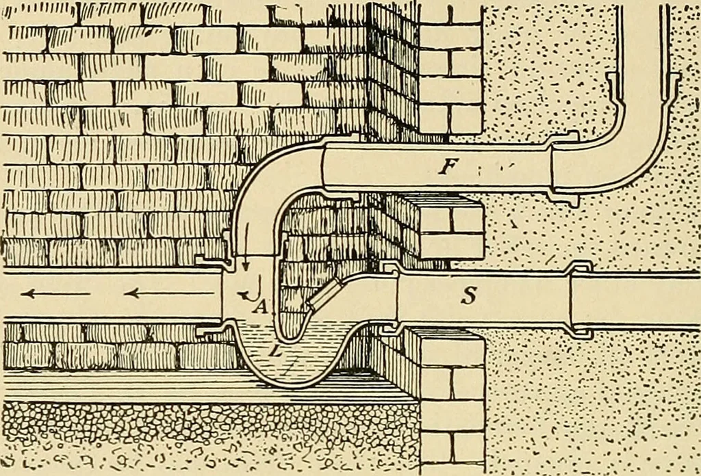 An illustration from A manual of practical hygiene for students, physicians, and medical officers / by Charles Harrington., 1905, leaf 484