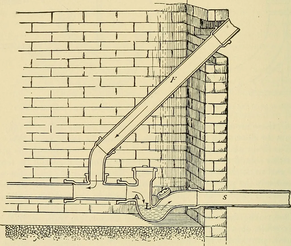An illustration from A manual of practical hygiene for students, physicians, and medical officers / by Charles Harrington., 1905, leaf 484