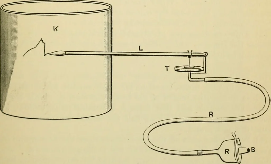 An illustration from A manual of experimental physiology for students of medicine / By Winfield S. Hall ... With 89 illustrations and a colored plate., 1904, leaf 79