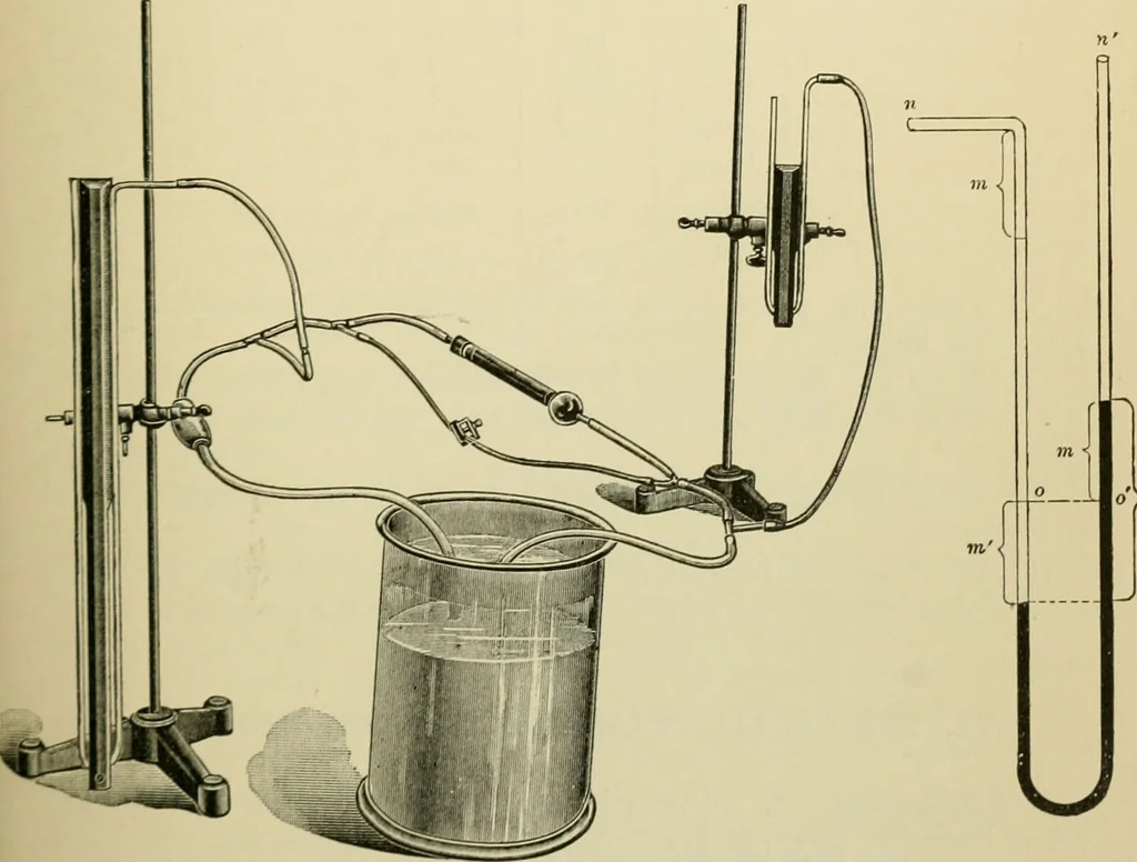 An illustration from A manual of experimental physiology for students of medicine / By Winfield S. Hall ... With 89 illustrations and a colored plate., 1904, leaf 87