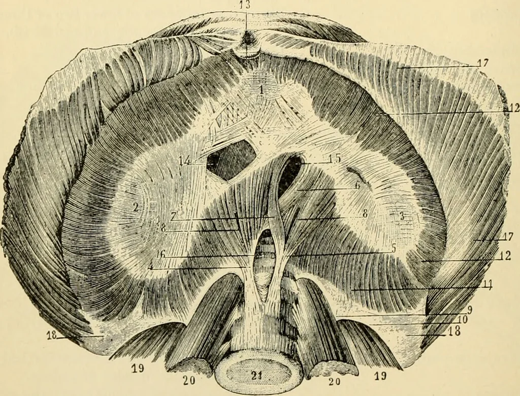 An illustration from Handbook of physiology : for students and practitioners of medicine / by Austin Flint ... with two hundred and forty-seven illustrations in the text--including four in colors--and an atlas of sixteen color-plates, including forty-eight original figures taken from actual stained microscopical preparation., 1905, leaf 134
