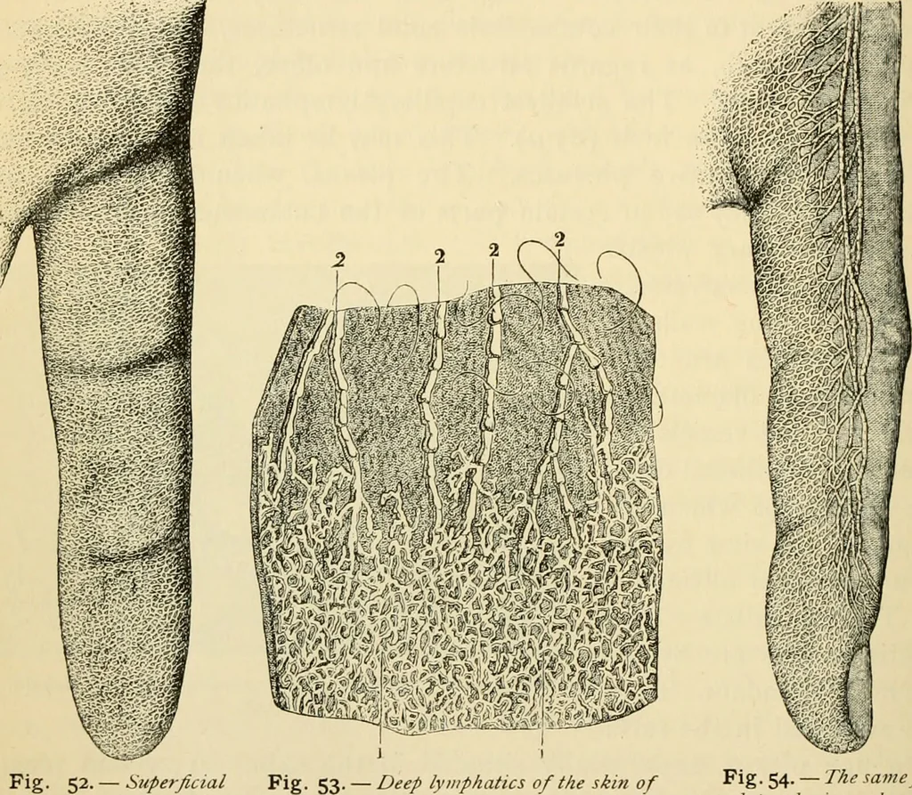 An illustration from Handbook of physiology : for students and practitioners of medicine / by Austin Flint ... with two hundred and forty-seven illustrations in the text--including four in colors--and an atlas of sixteen color-plates, including forty-eight original figures taken from actual stained microscopical preparation., 1905, leaf 280
