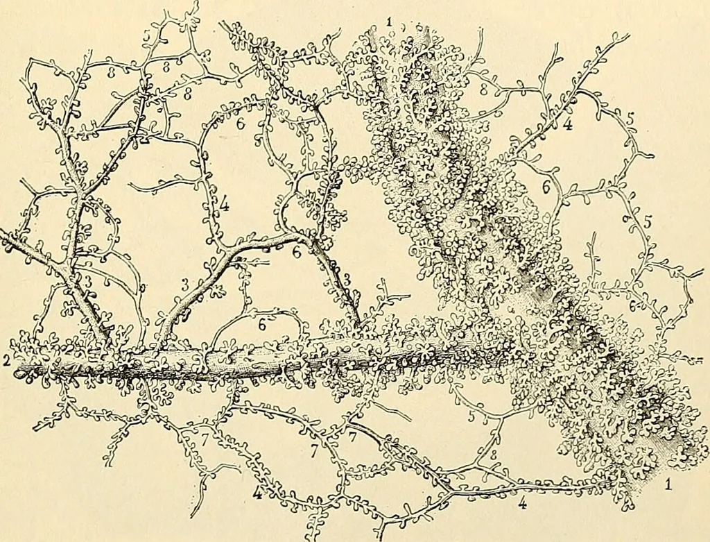 An illustration from Handbook of physiology : for students and practitioners of medicine / by Austin Flint ... with two hundred and forty-seven illustrations in the text--including four in colors--and an atlas of sixteen color-plates, including forty-eight original figures taken from actual stained microscopical preparation., 1905, leaf 397