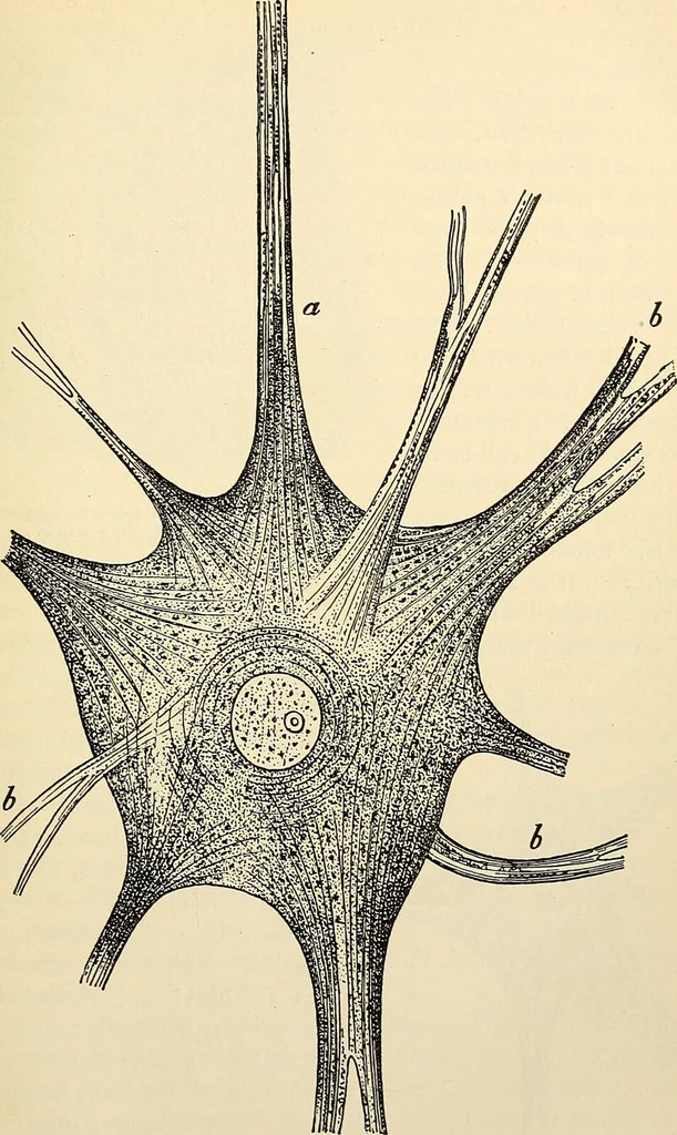 An illustration from Handbook of physiology : for students and practitioners of medicine / by Austin Flint ... with two hundred and forty-seven illustrations in the text--including four in colors--and an atlas of sixteen color-plates, including forty-eight original figures taken from actual stained microscopical preparation., 1905, leaf 509