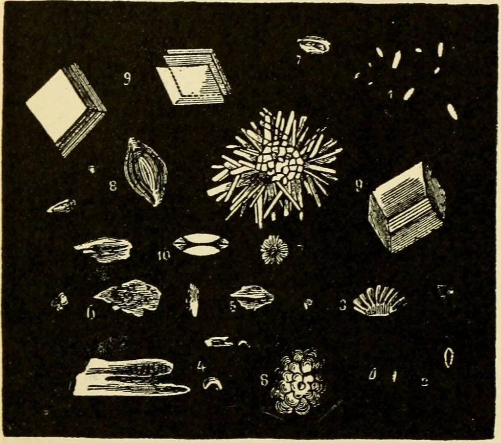 An illustration from Handbook of physiology : for students and practitioners of medicine / by Austin Flint ... with two hundred and forty-seven illustrations in the text--including four in colors--and an atlas of sixteen color-plates, including forty-eight original figures taken from actual stained microscopical preparation., 1905, leaf 782